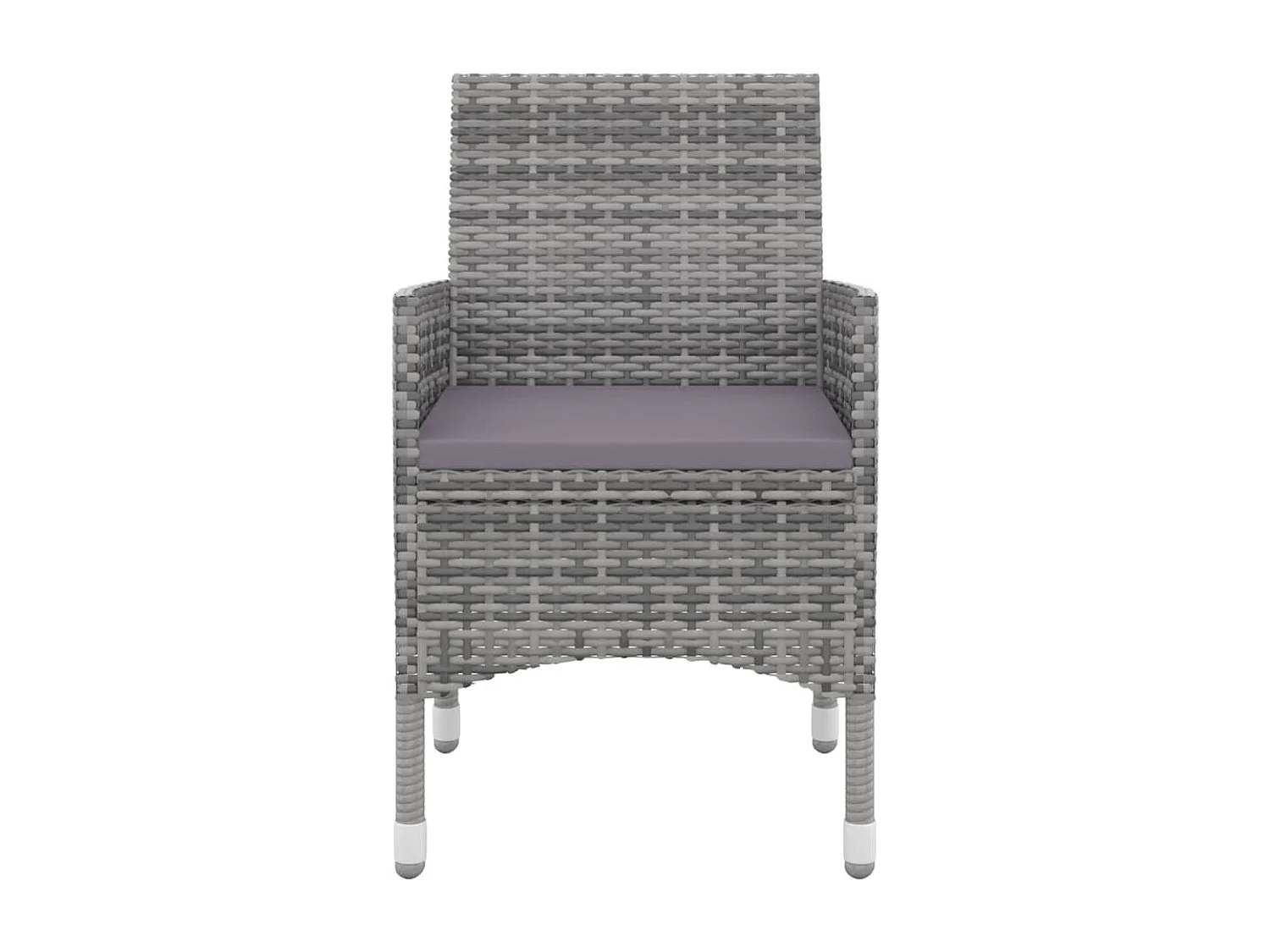 Mobilier à dîner de jardin coussins 5 pcs Résine tressée Verre