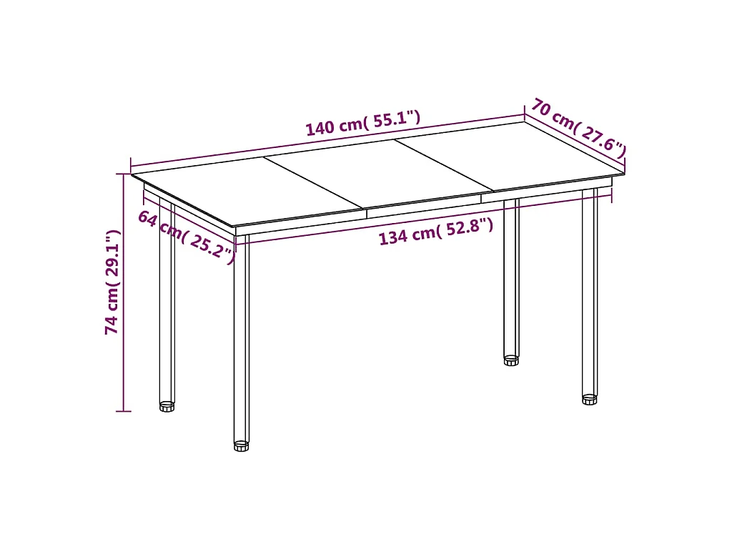 5-delige Tuinset met kussens poly rattan en glas