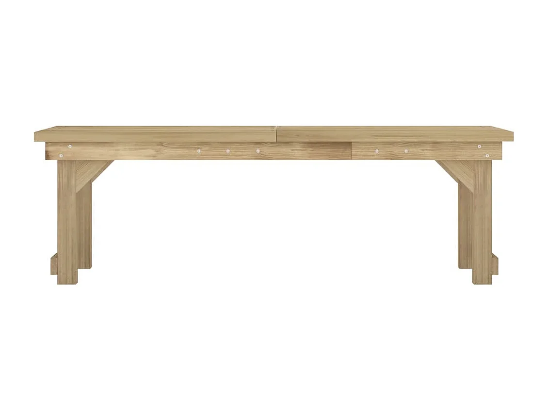 3 pcs conjunto de jantar para jardim pinho impregnado maciço