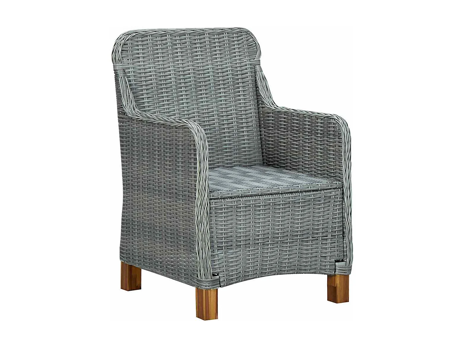 Set da Pranzo da Giardino 9 pz Grigio Chiaro