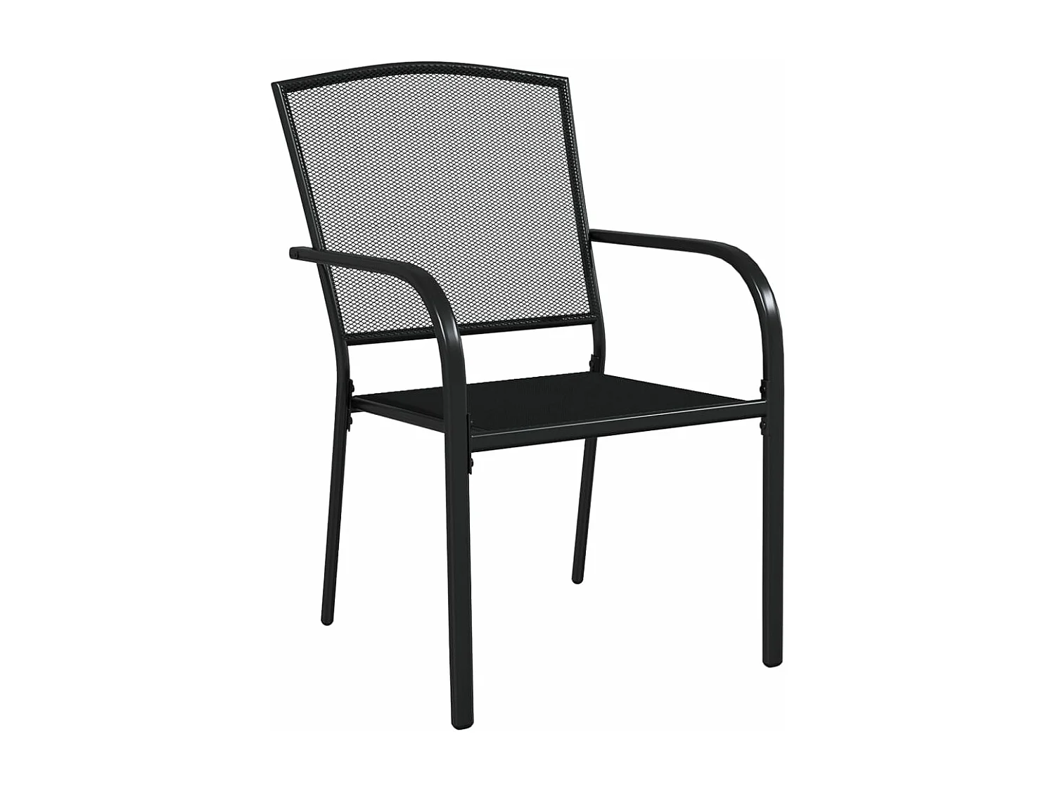 3 pcs conjunto de jantar para jardim aço antracite