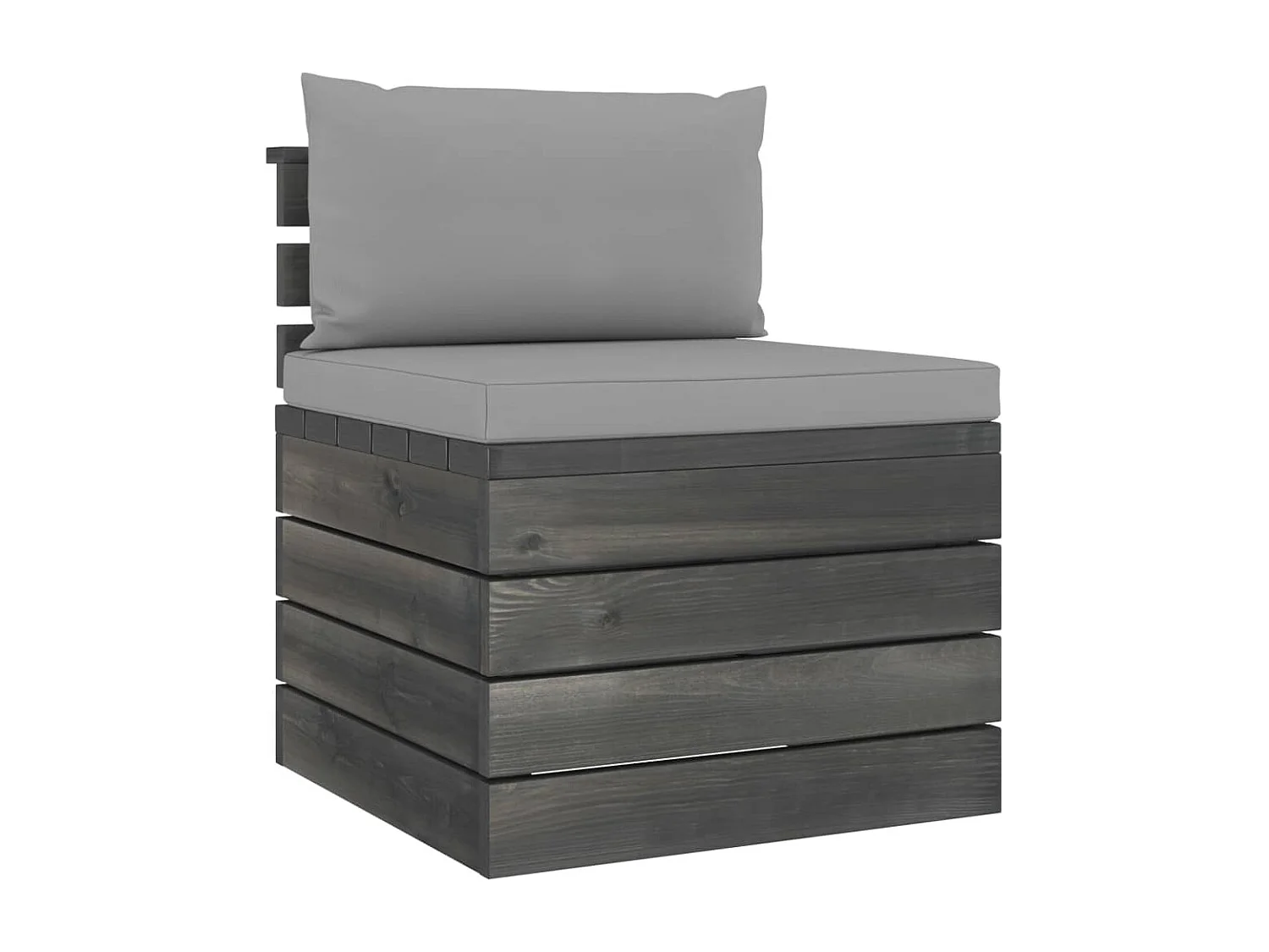 Set Divani da Giardino su Pallet 2 pz con Cuscini Massello Pino
