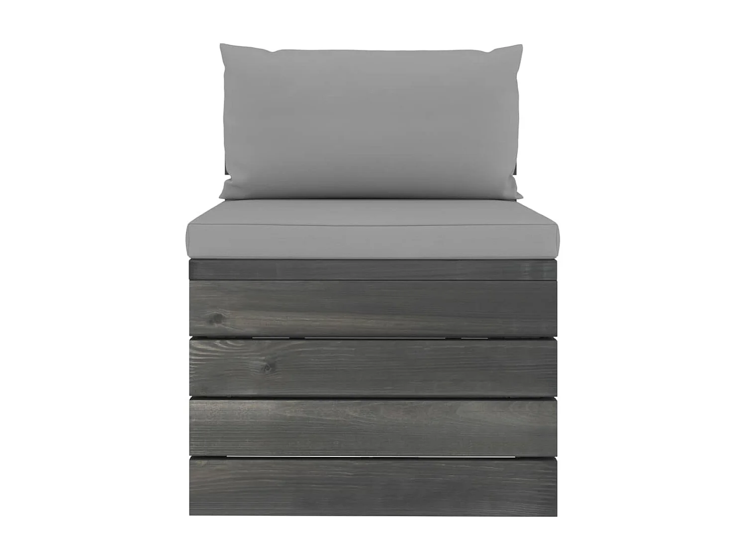 Set Divani da Giardino su Pallet 2 pz con Cuscini Massello Pino