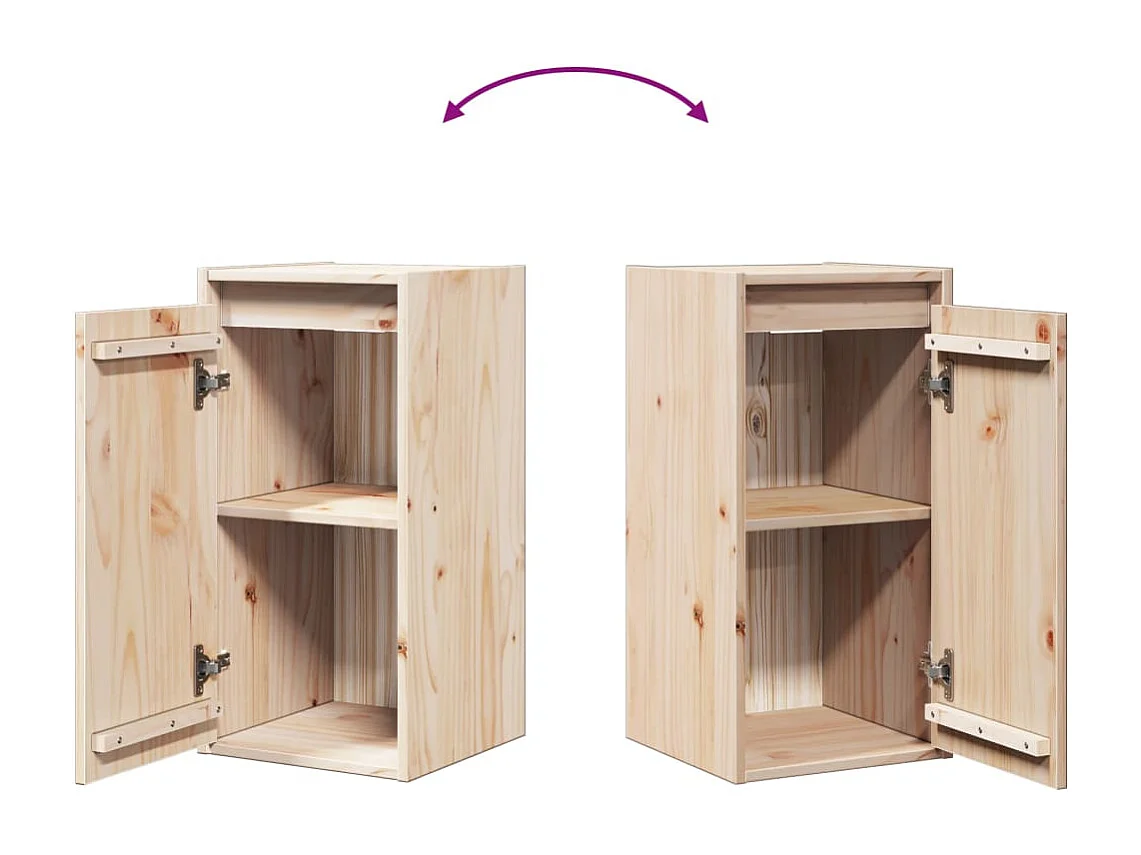 Wandschrank 30x30x60 cm Massivholz Kiefer