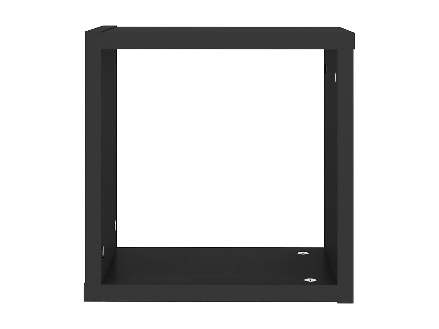 Würfelregale 2 Stk. Schwarz 30x15x30 cm