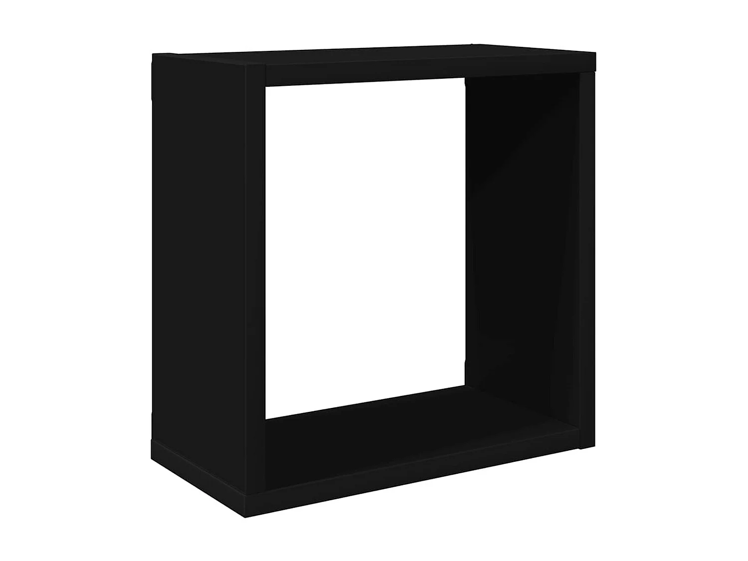 Étagères cube murales 2 pcs noir 30x15x30 cm