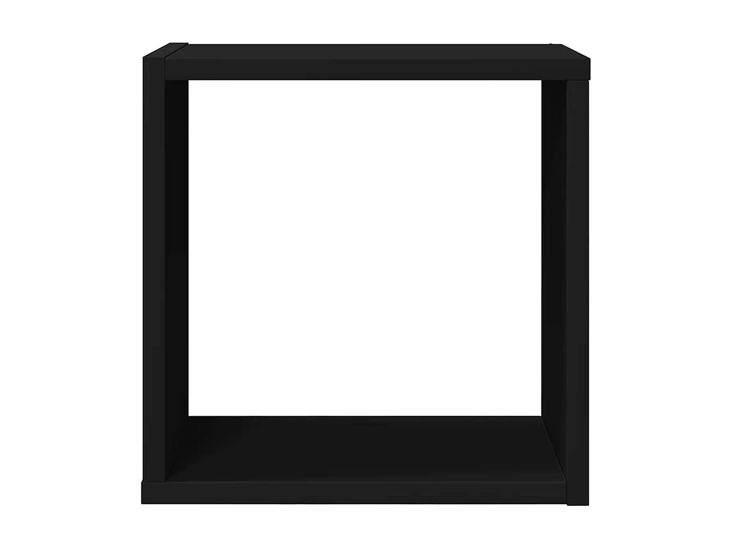 Étagères cube murales 2 pcs noir 30x15x30 cm