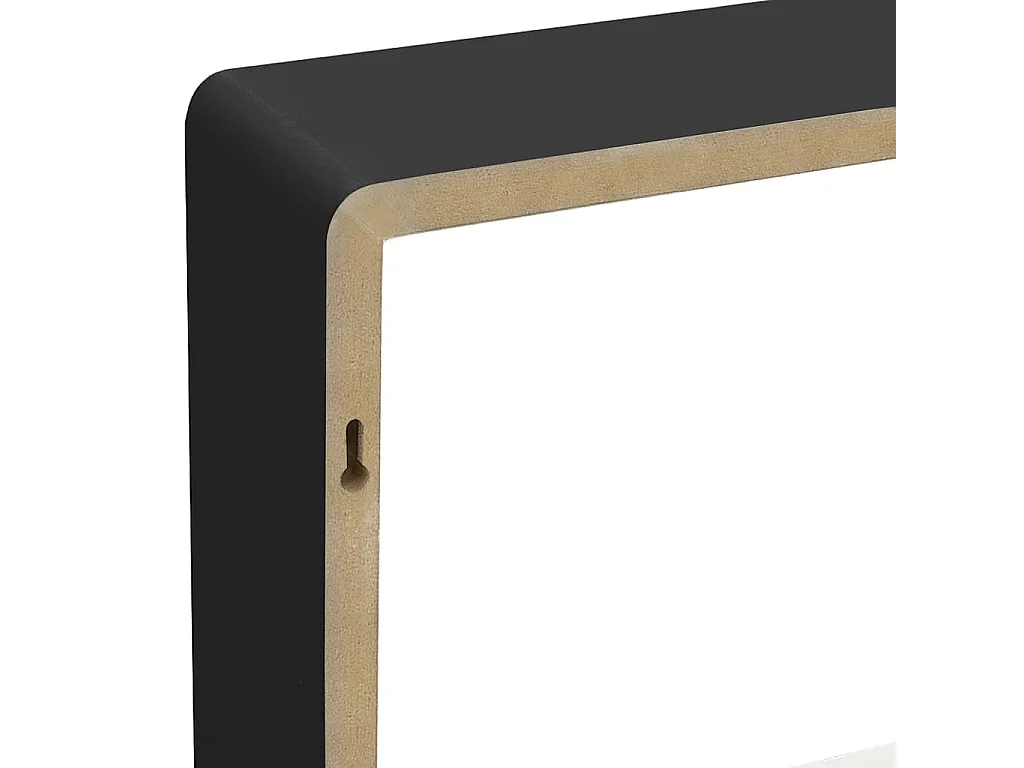 Étagères murales sous forme de cube 3 pcs Noir MDF
