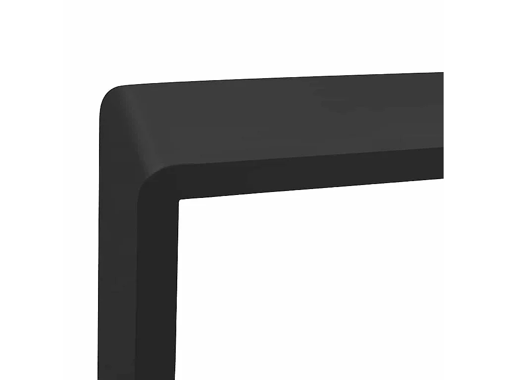 Étagères murales sous forme de cube 3 pcs Noir MDF