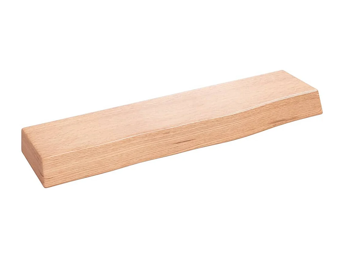 Étagère murale marron clair 40x10x4 cm bois chêne massif traité