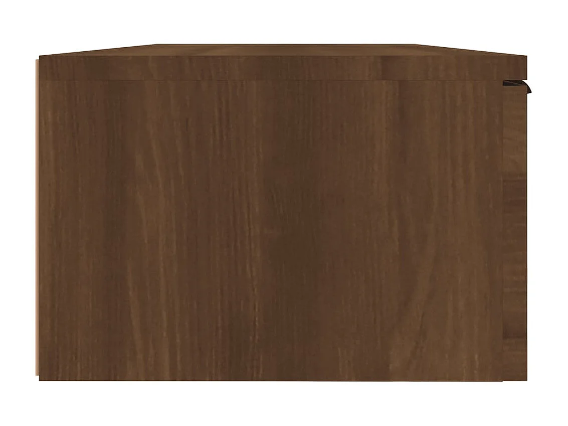 Wandkast 68x30x20 cm bewerkt hout bruin eikenkleur
