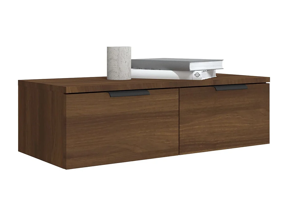 Wandschrank Braun Eichen-Optik 68x30x20 cm Holzwerkstoff