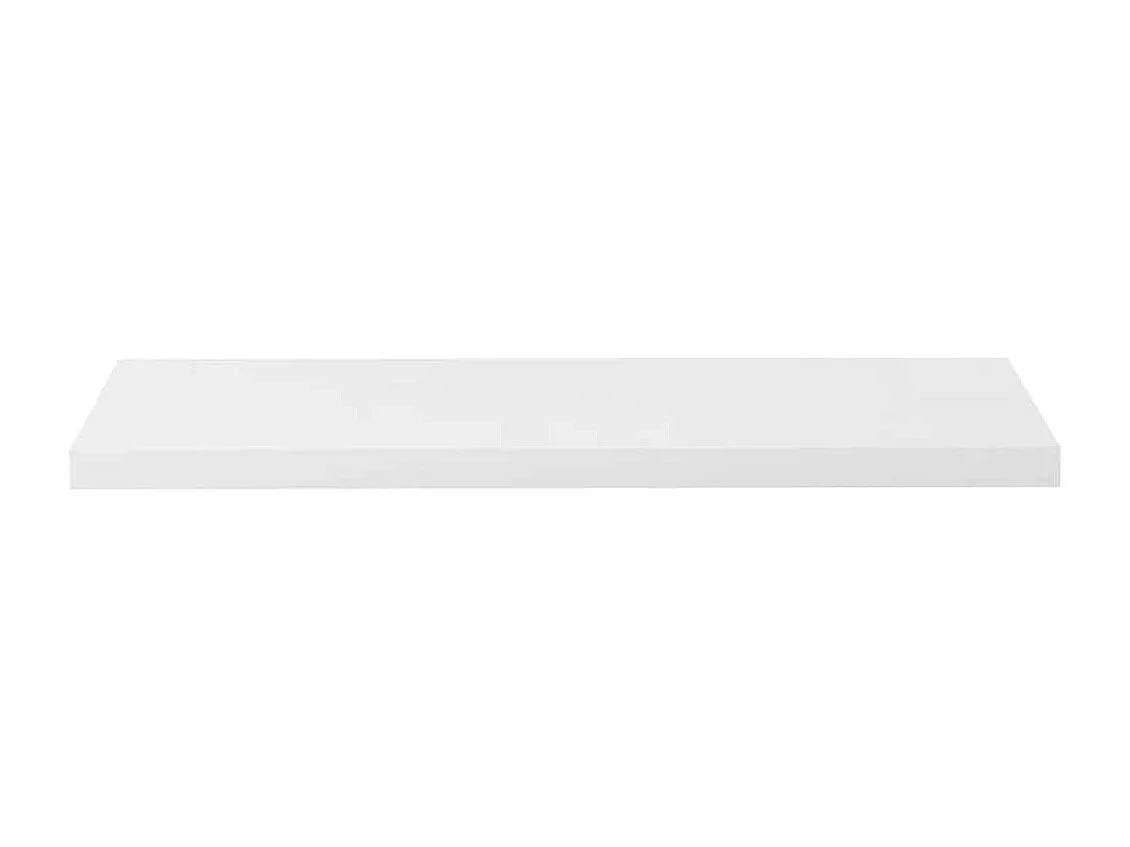 Étagère murale flottante 4 pcs Blanc brillant 90x23,5x3,8cm MDF