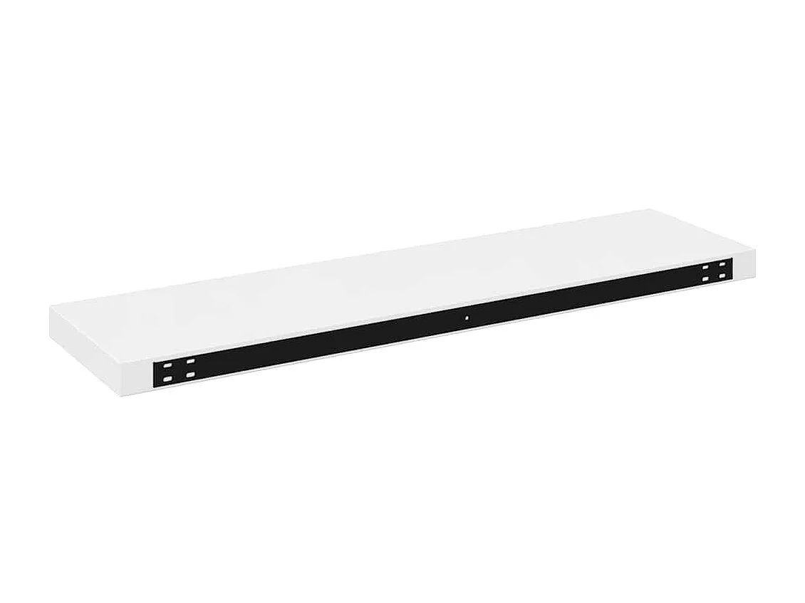 Étagère murale flottante 4 pcs Blanc brillant 90x23,5x3,8cm MDF