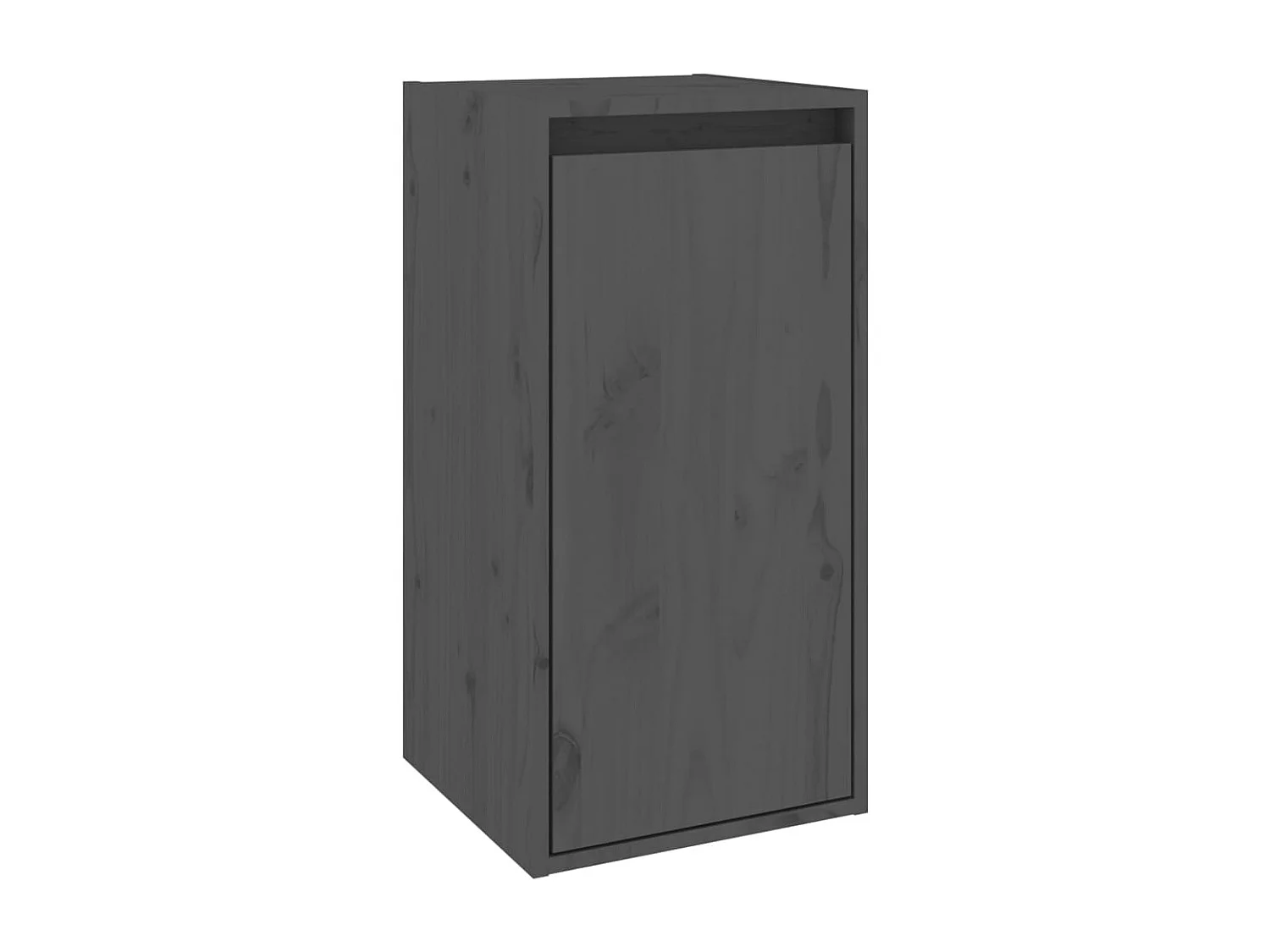 Armoires murales 2 pcs Gris 30x30x60 cm Bois de pin massif