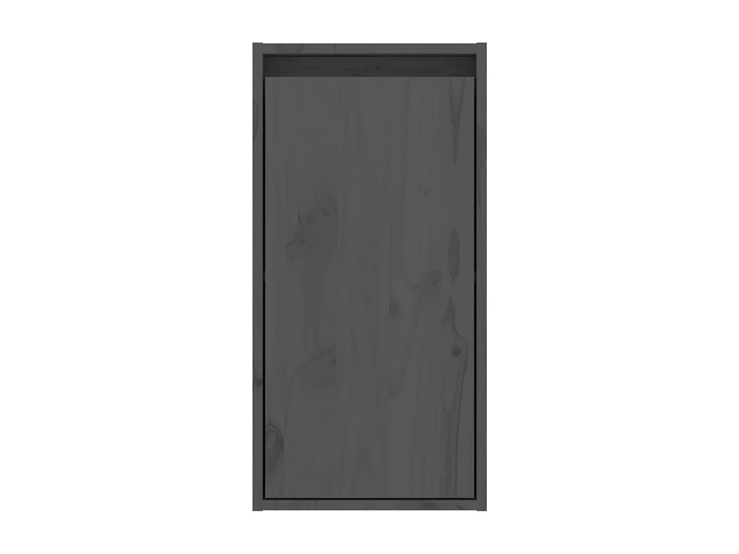 Armoires murales 2 pcs Gris 30x30x60 cm Bois de pin massif