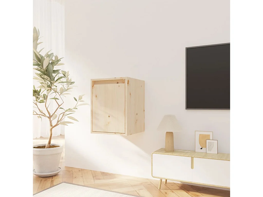 Armoire murale 30x30x40 cm Bois de pin massif