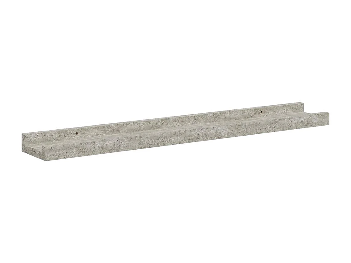 Mensole da Parete 4 pz Grigio Cemento 60x9x3 cm