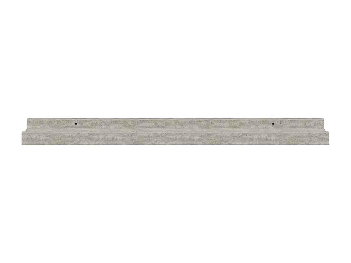 Mensole da Parete 4 pz Grigio Cemento 60x9x3 cm