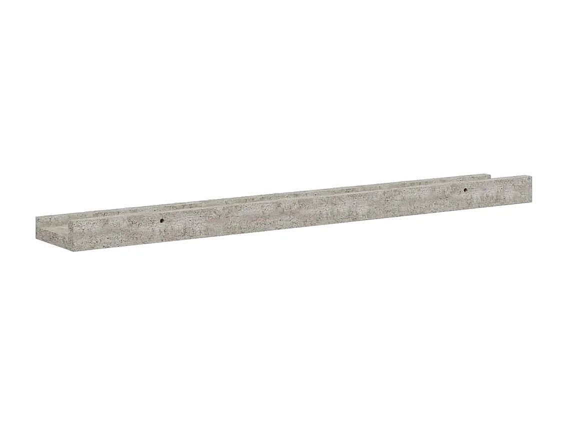 Mensole da Parete 4 pz Grigio Cemento 60x9x3 cm