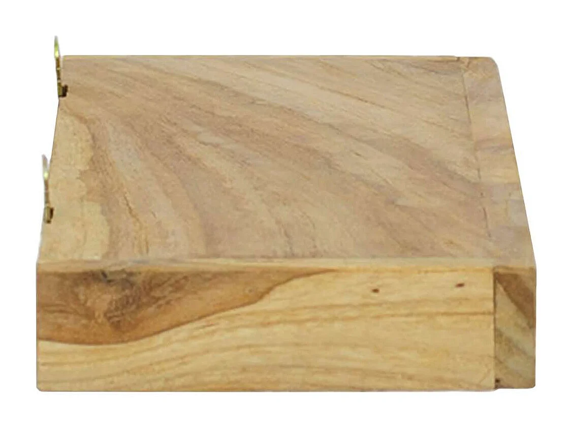 Wandregale 2 Stk. 40x15x4 cm Massivholz Teak