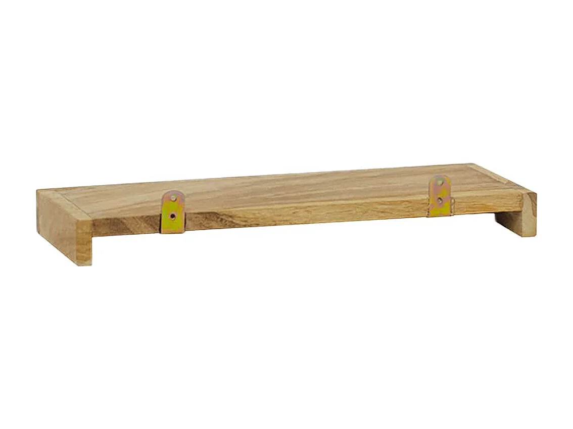 Wandregale 2 Stk. 40x15x4 cm Massivholz Teak