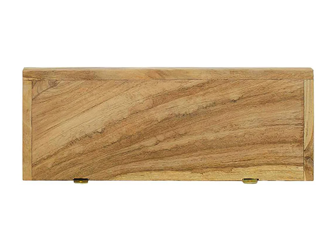 Wandregale 2 Stk. 40x15x4 cm Massivholz Teak