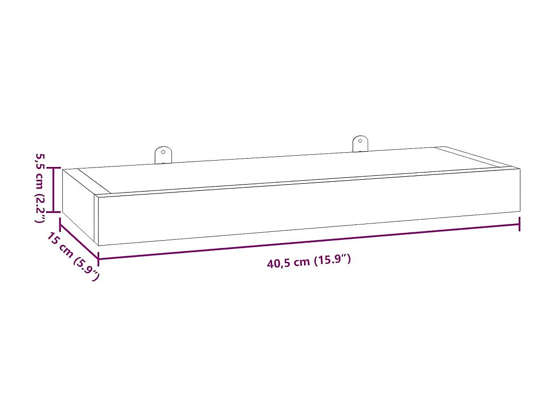 Wandregale 2 Stk. 40x15x4 cm Massivholz Teak