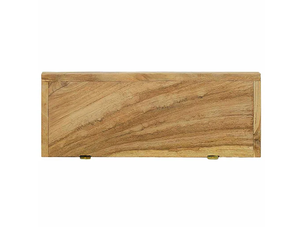 Prateleiras de parede 2 pcs 40x15x4 cm madeira de teca maciça
