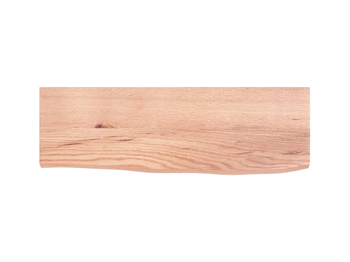 Estante de pared madera de roble tratada marrón claro 60x20x2cm
