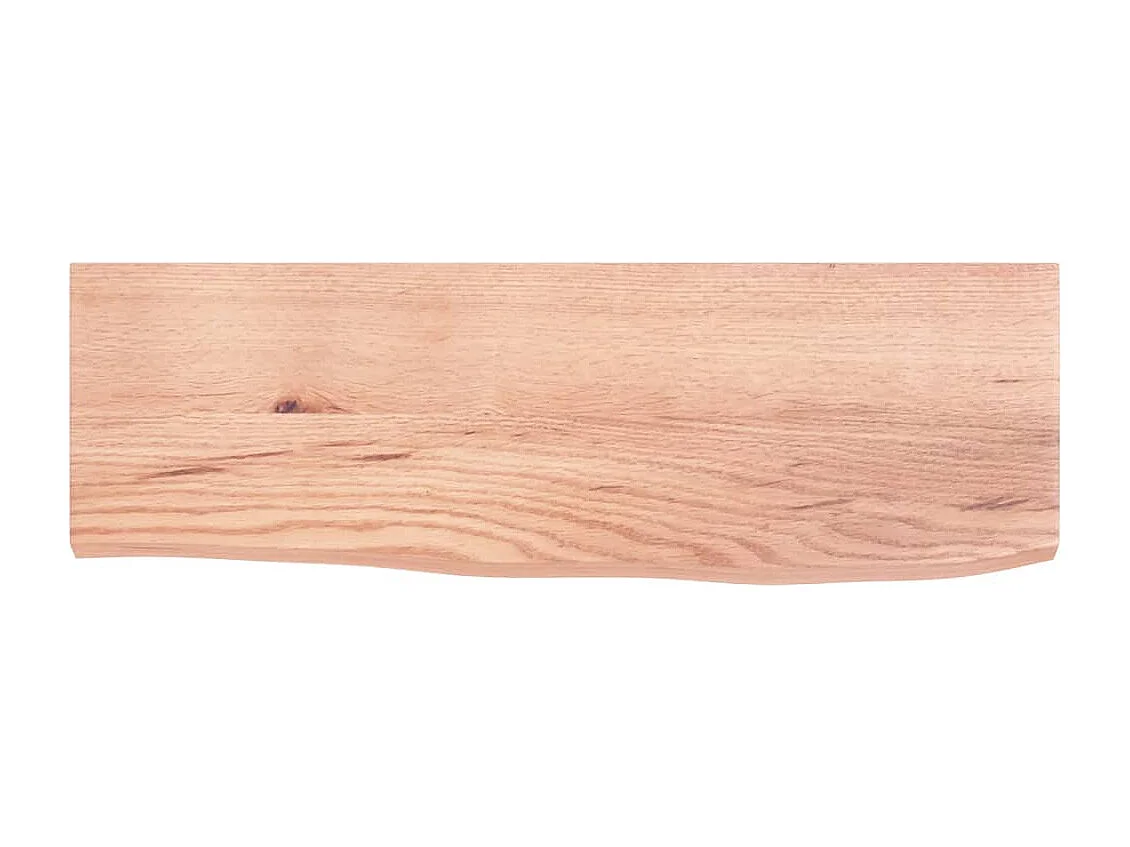 Étagère murale marron clair 60x20x2 cm bois chêne massif traité