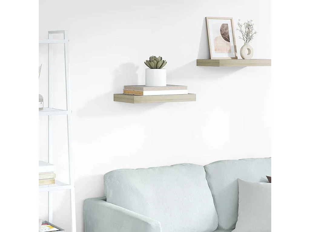 Étagère murale flottante chêne 40x23x3,8 cm MDF