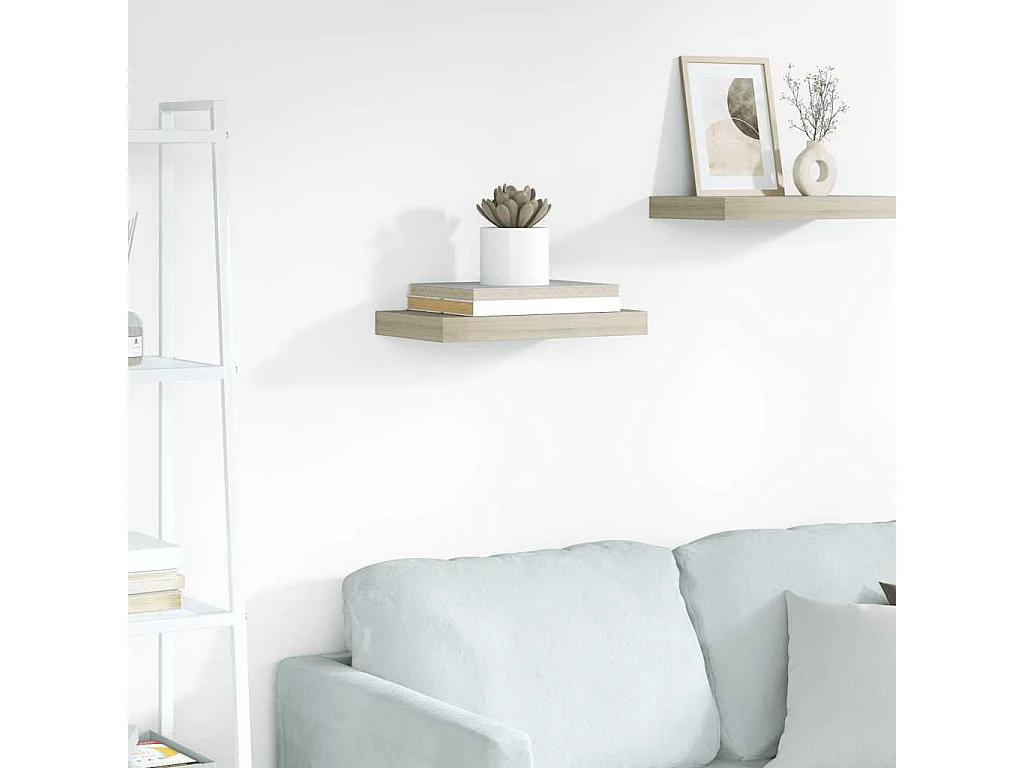 Étagère murale flottante chêne 40x23x3,8 cm MDF