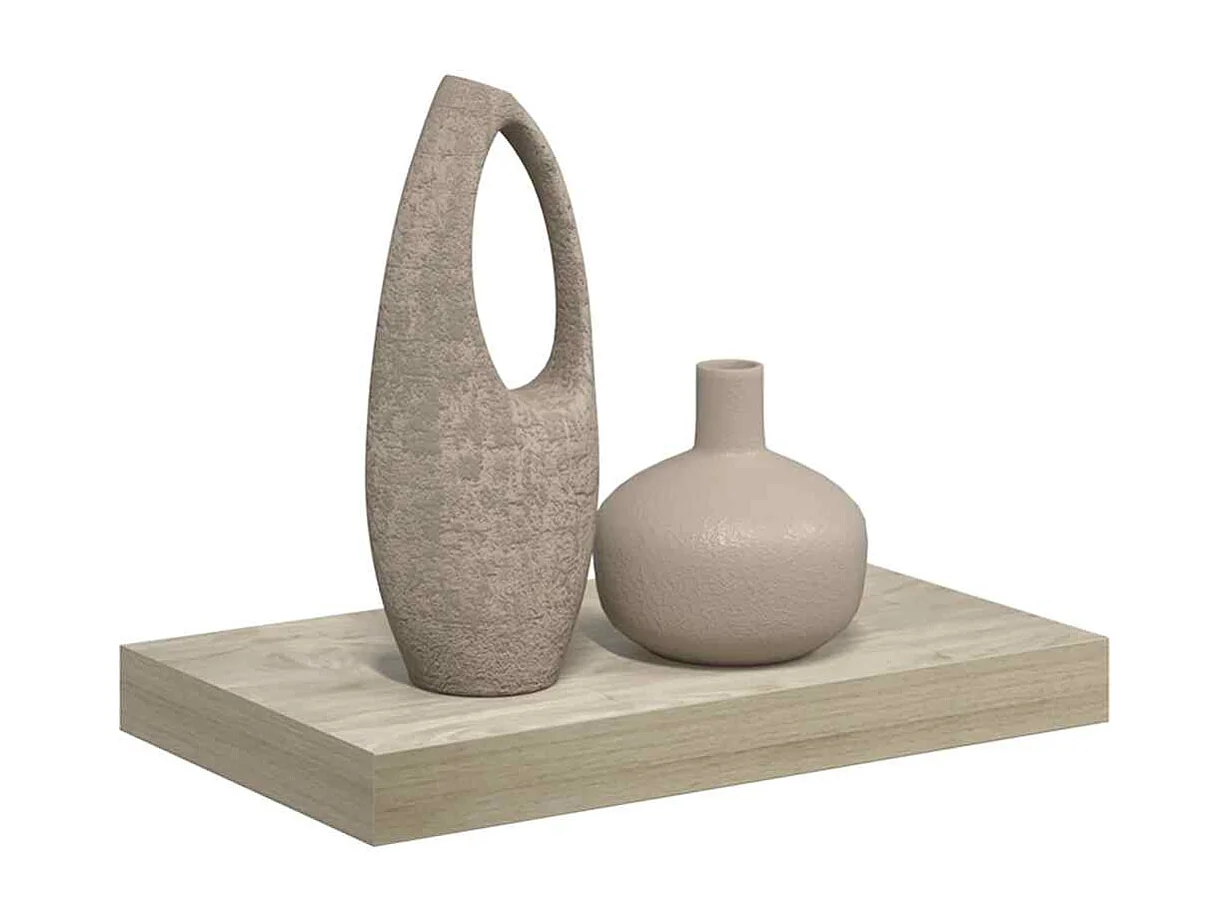 Étagère murale flottante chêne 40x23x3,8 cm MDF