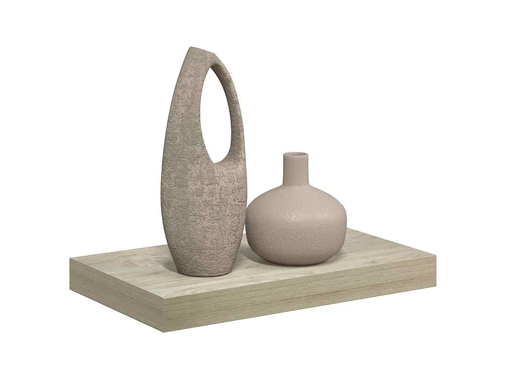 Étagère murale flottante chêne 40x23,5x3,8 cm MDF