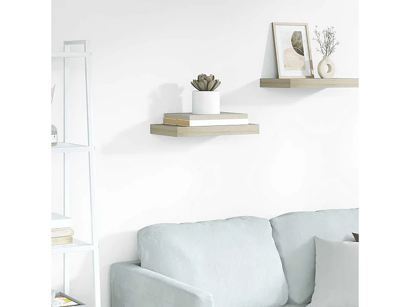 Étagère murale flottante chêne 40x23x3,8 cm MDF