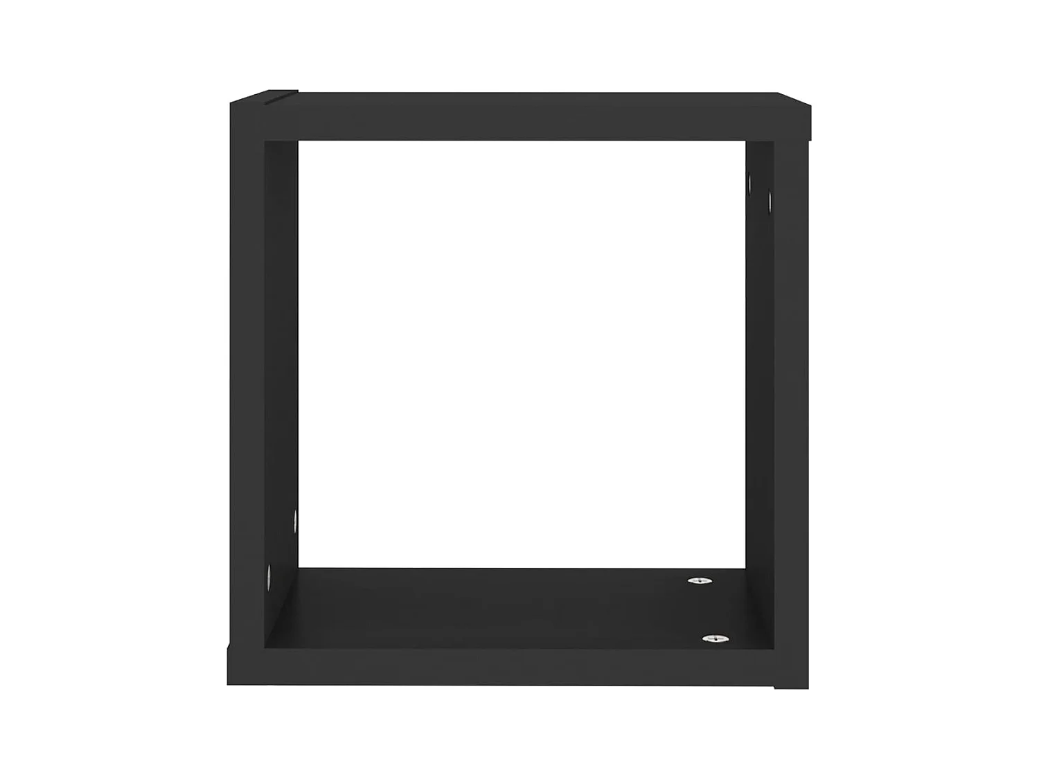 Étagères cube murales 4 pcs noir 30x15x30 cm