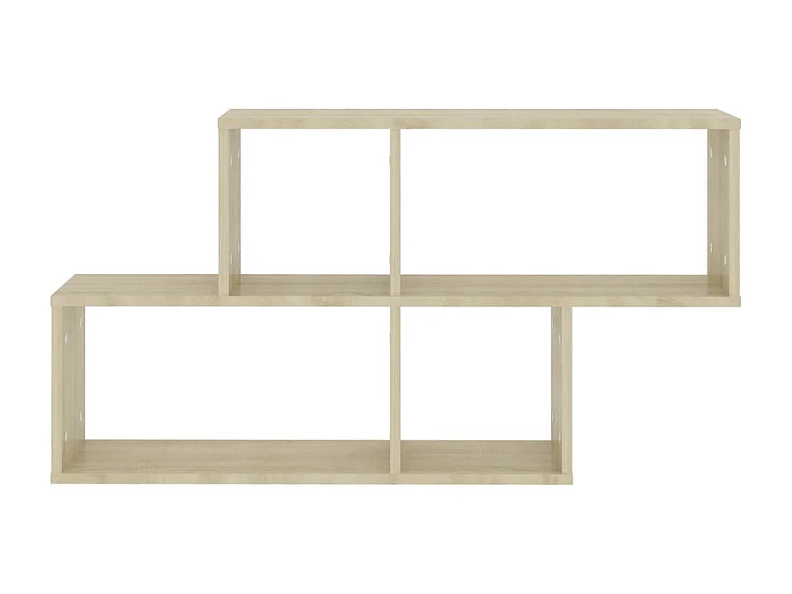 Scaffale a Parete Rovere Sonoma 100x18x53 cm Legno Multistrato