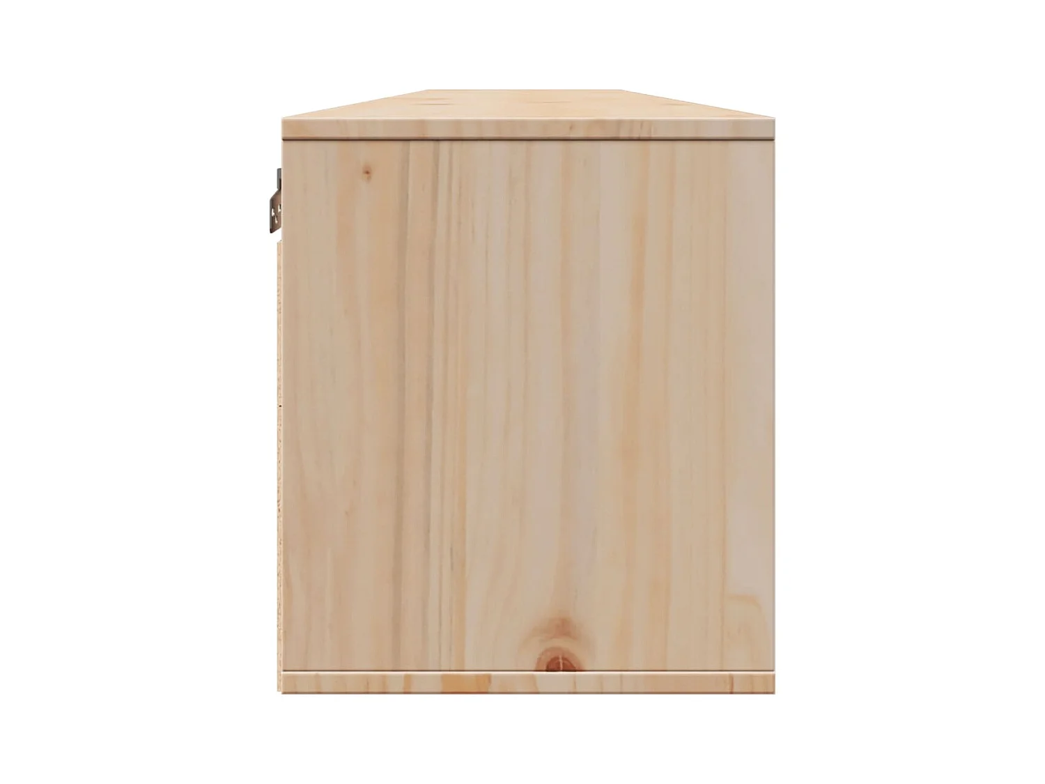 Armario de pared 2 uds madera maciza de pino 100x30x35cm