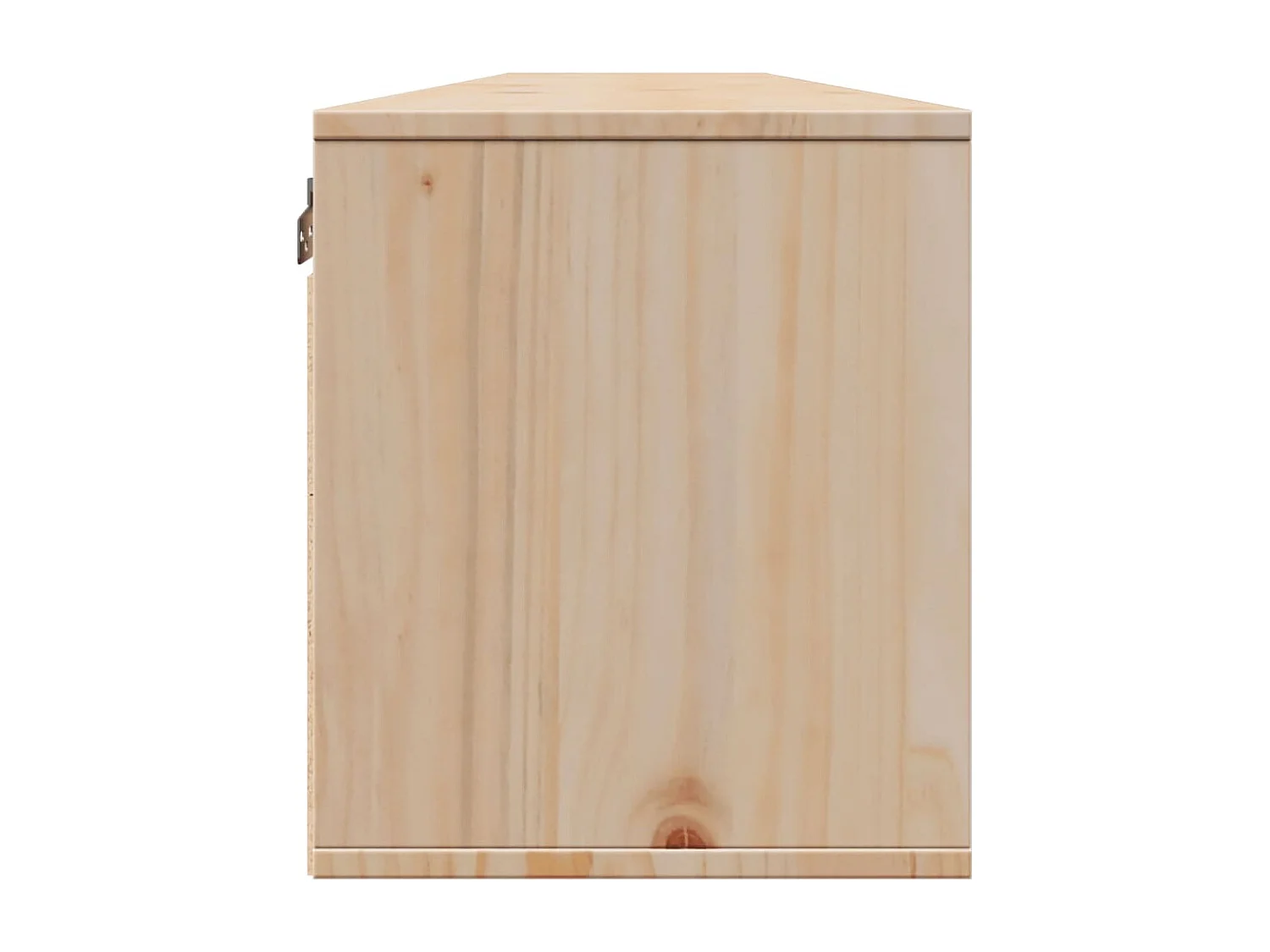 Armario de pared 2 uds madera maciza de pino 100x30x35cm