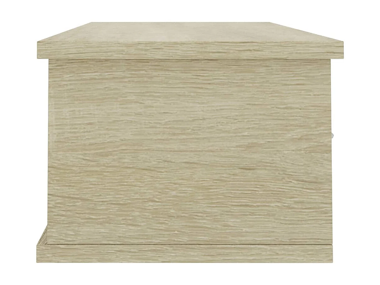 Wand-Schubladenregal Sonoma-Eiche 88x26x18,5 cm Holzwerkstoff