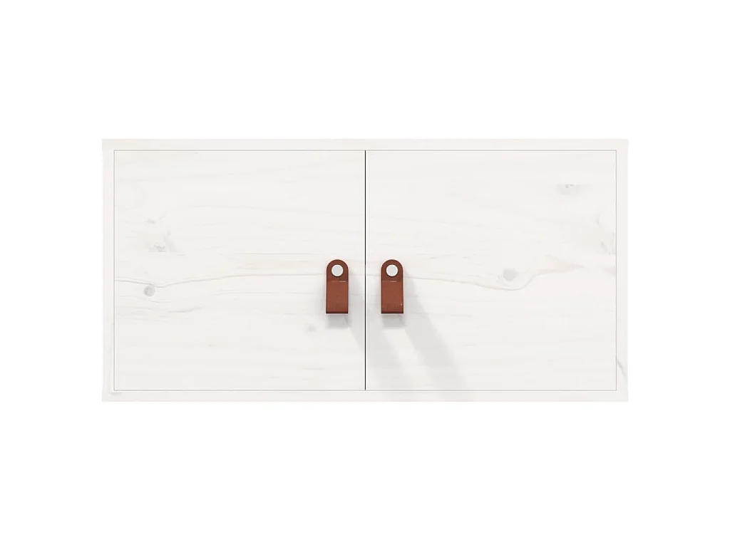 Armários de parede 2 pcs 60x30x30 cm pinho maciço branco