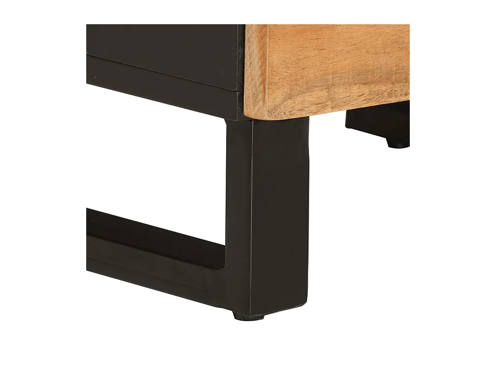 Buffet avec 3 portes 40x33x110 cm bois massif d'acacia et fer