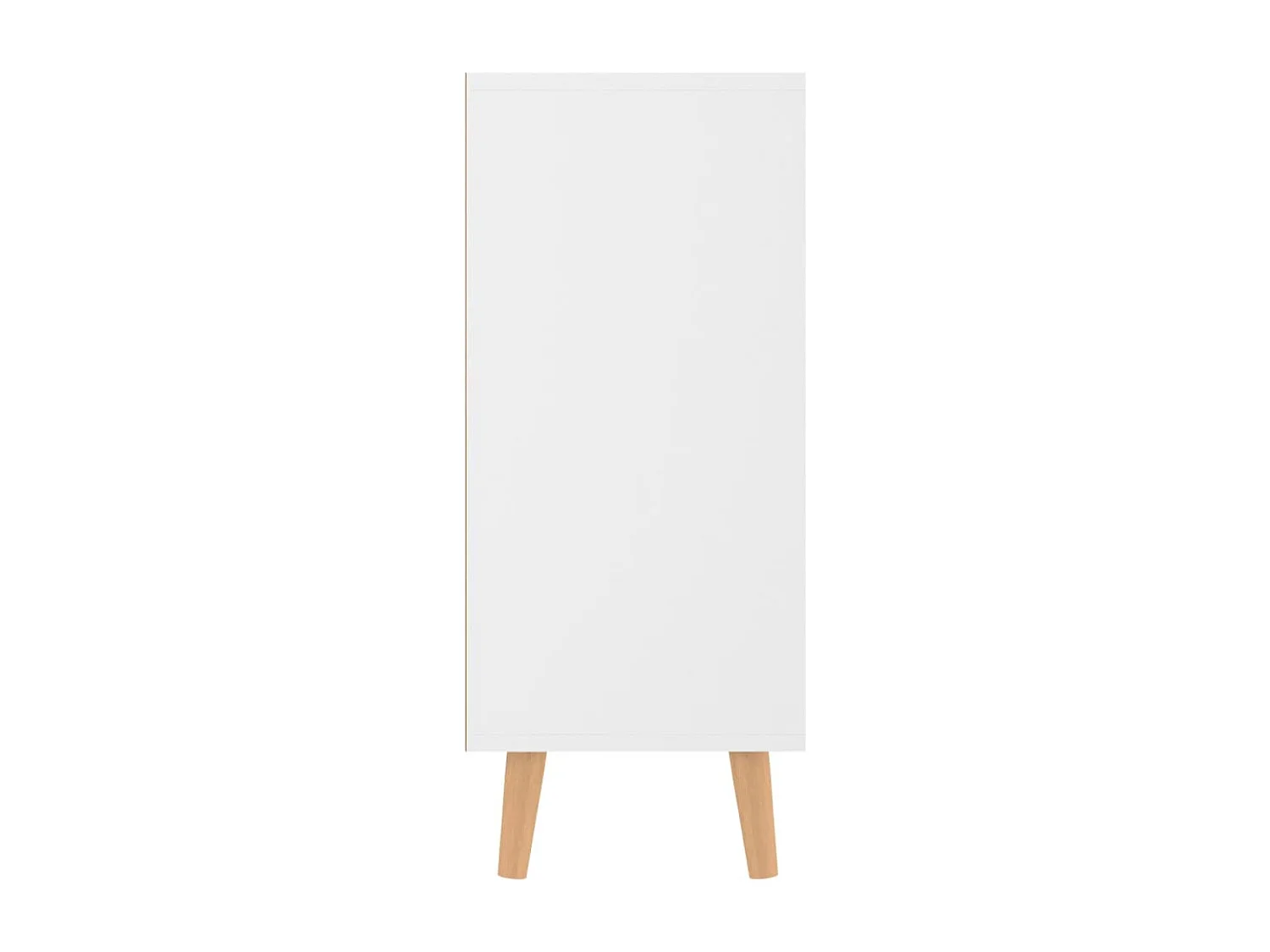 Buffet blanc brillant 90x30x72 cm bois d'ingénierie