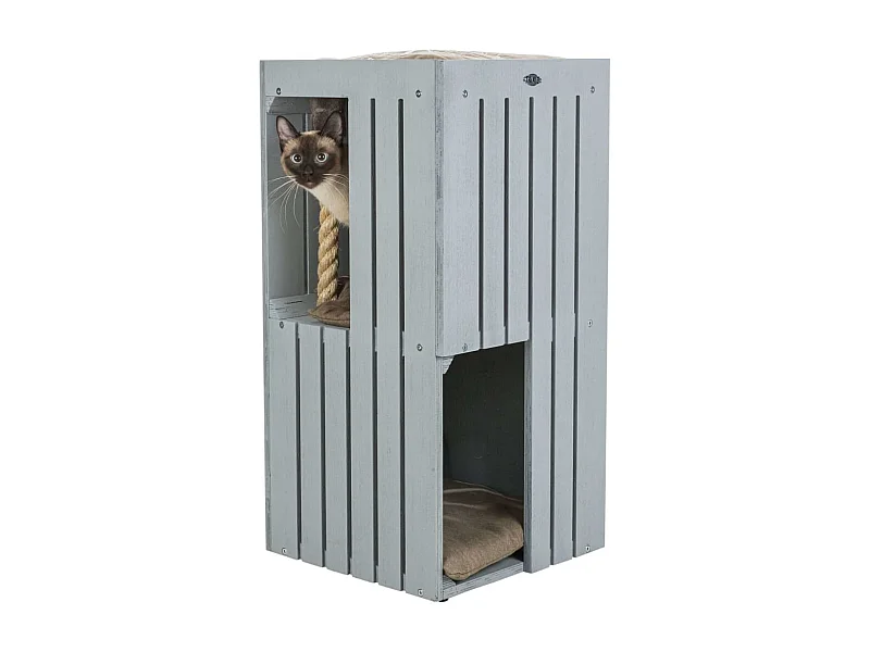 TRIXIE Torre para gatos BE NORDIC Juna gris y beige