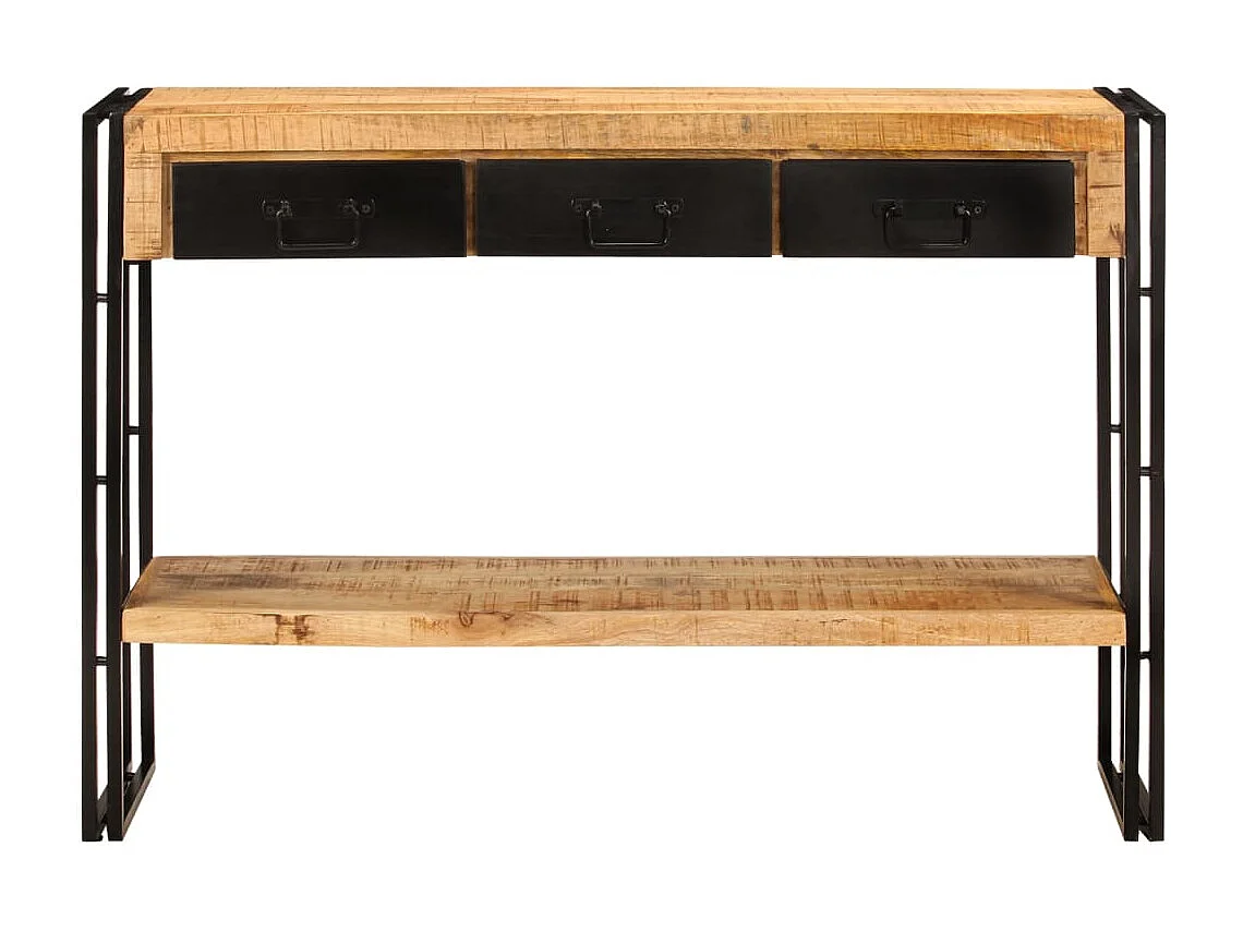 Mesa consola madera maciza de mango 110x30x76 cm
