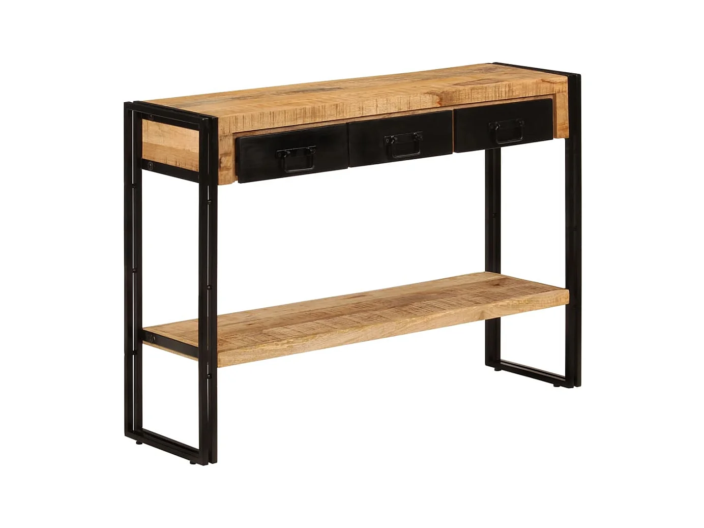 Wandtafel 110x30x76 cm massief mangohout