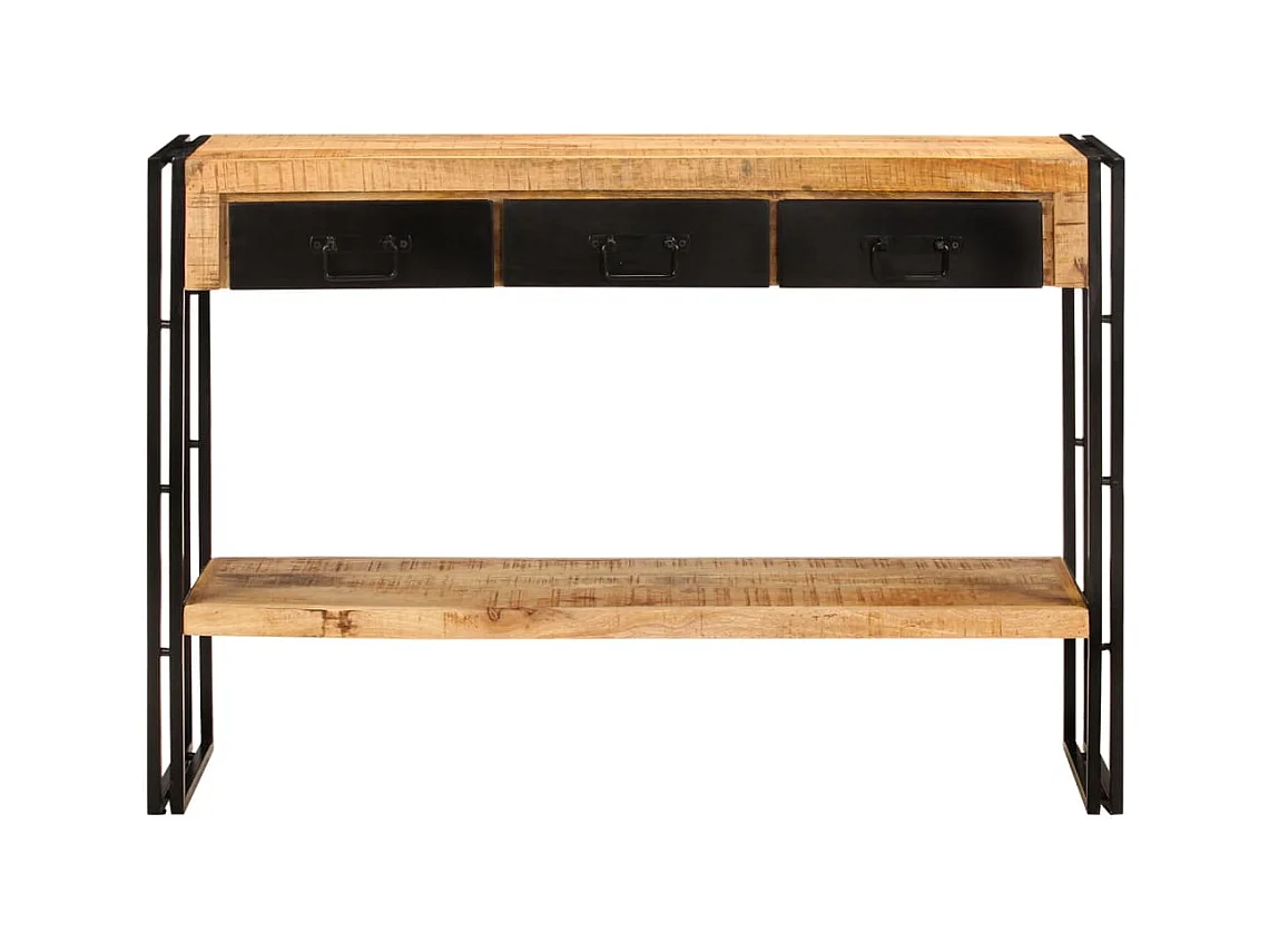 Wandtafel 110x30x76 cm massief mangohout