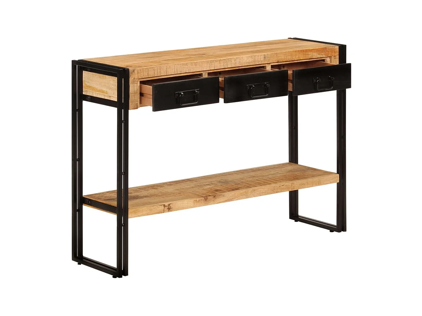 Wandtafel 110x30x76 cm massief mangohout