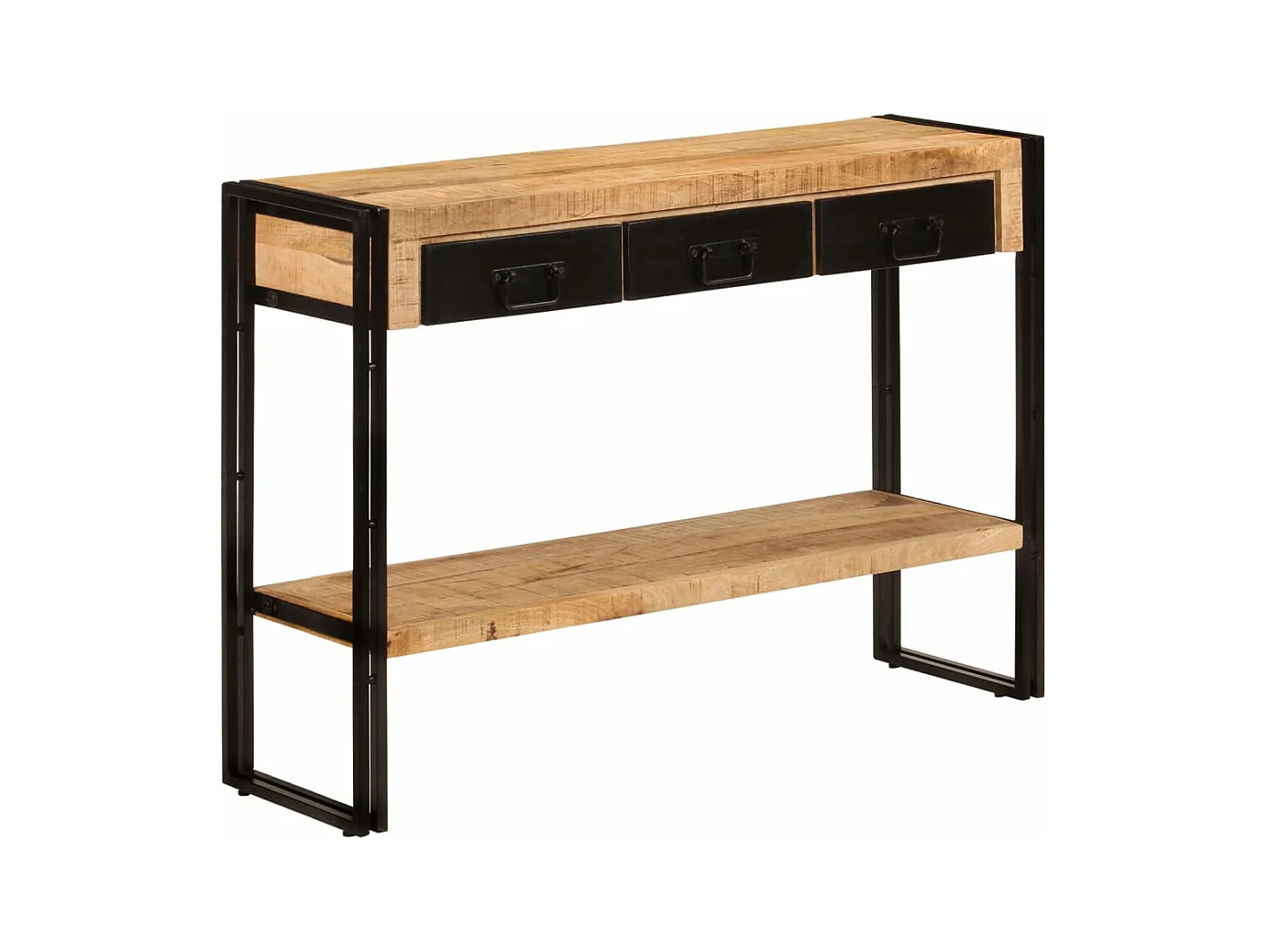 Wandtafel 110x30x76 cm massief mangohout
